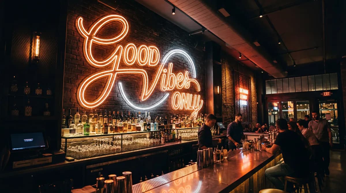 CUSTOM NEON BAR SIGN